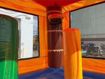 Tropical Palm Tree Bounce House commercial attraction view