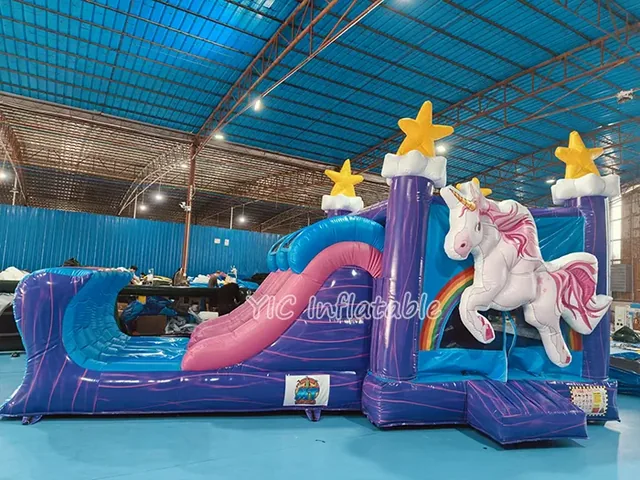 Rainbow Unicorn Slide Castle product image
