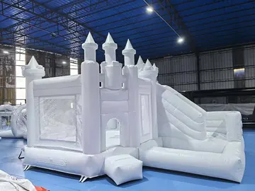 White Castle Bounce House with Ball Pit side view