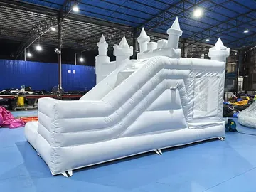 White Castle Bounce House with Ball Pit detail view