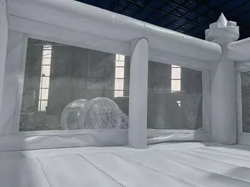 White Castle Bounce House with Ball Pit commercial attraction view