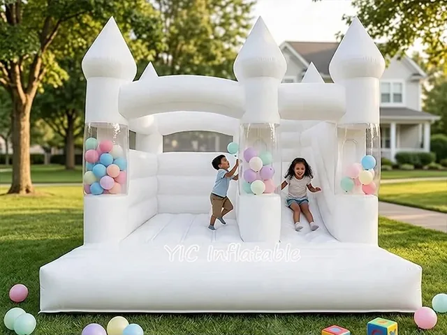 White Balloon Event Bouncy Castle product image