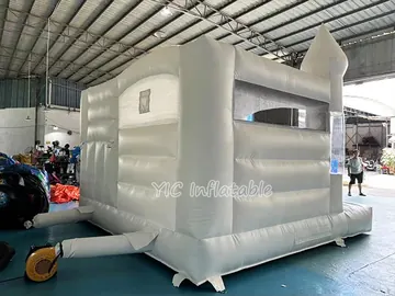 White Castle Bounce House with Balloons commercial attraction view