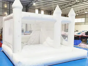 White Castle Bounce House with Ball Pit for Rental detail view