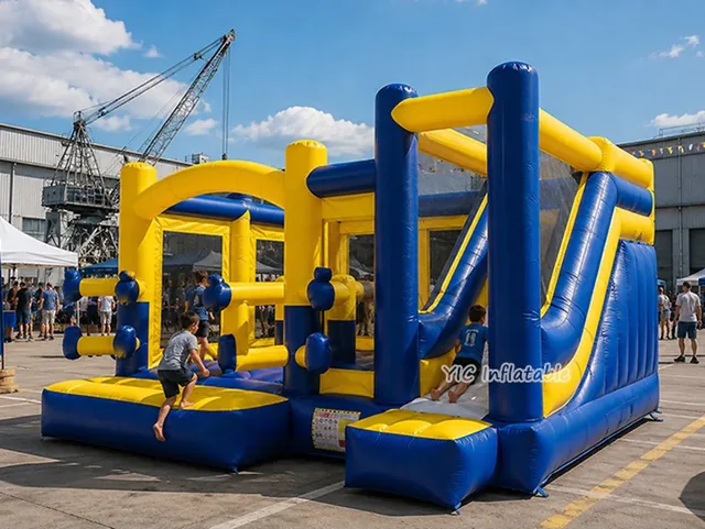 Obstacle bounce house with slide product image