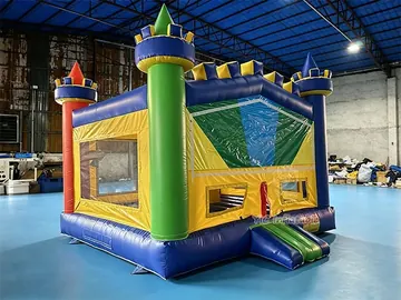 Indoor inflatable castle side view