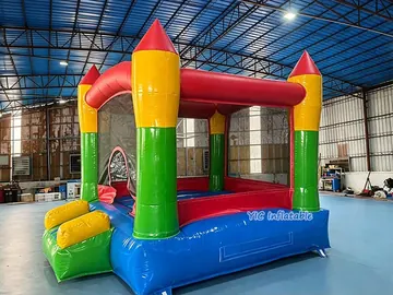 Rental castle bounce house rear view