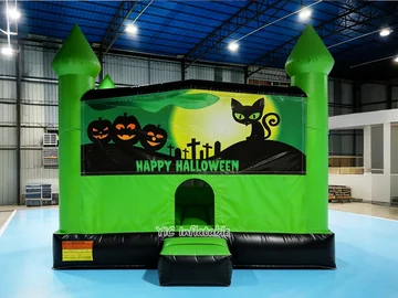 halloween themed inflatable jumper detail view
