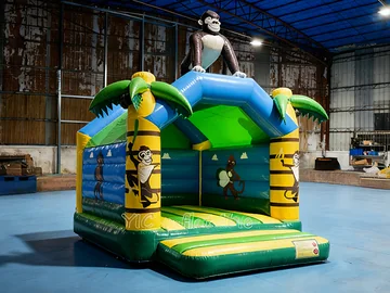 jungle themed inflatable jumper detail view