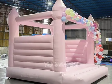 princess themed inflatable jumper detail view