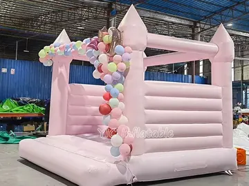 princess themed inflatable jumper detail view