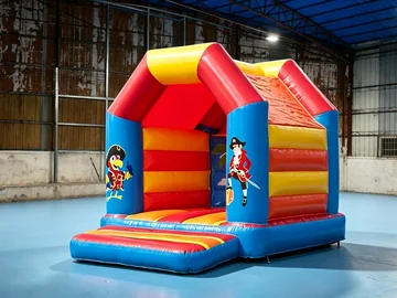 pirate themed inflatable jumper detail view