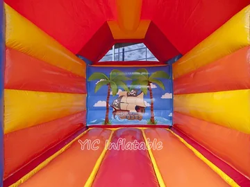 pirate themed inflatable jumper detail view