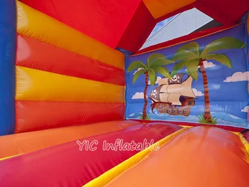 pirate themed inflatable jumper detail view