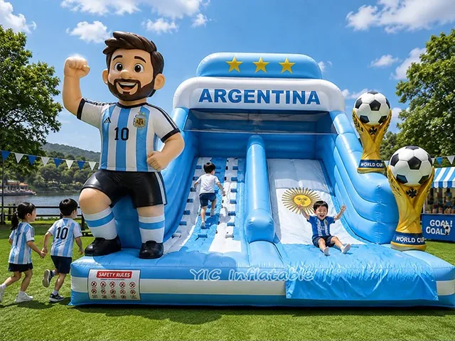 Argentina Football Inflatable Slide product image