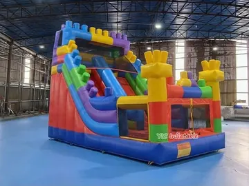 custom standalone inflatable slide detail view