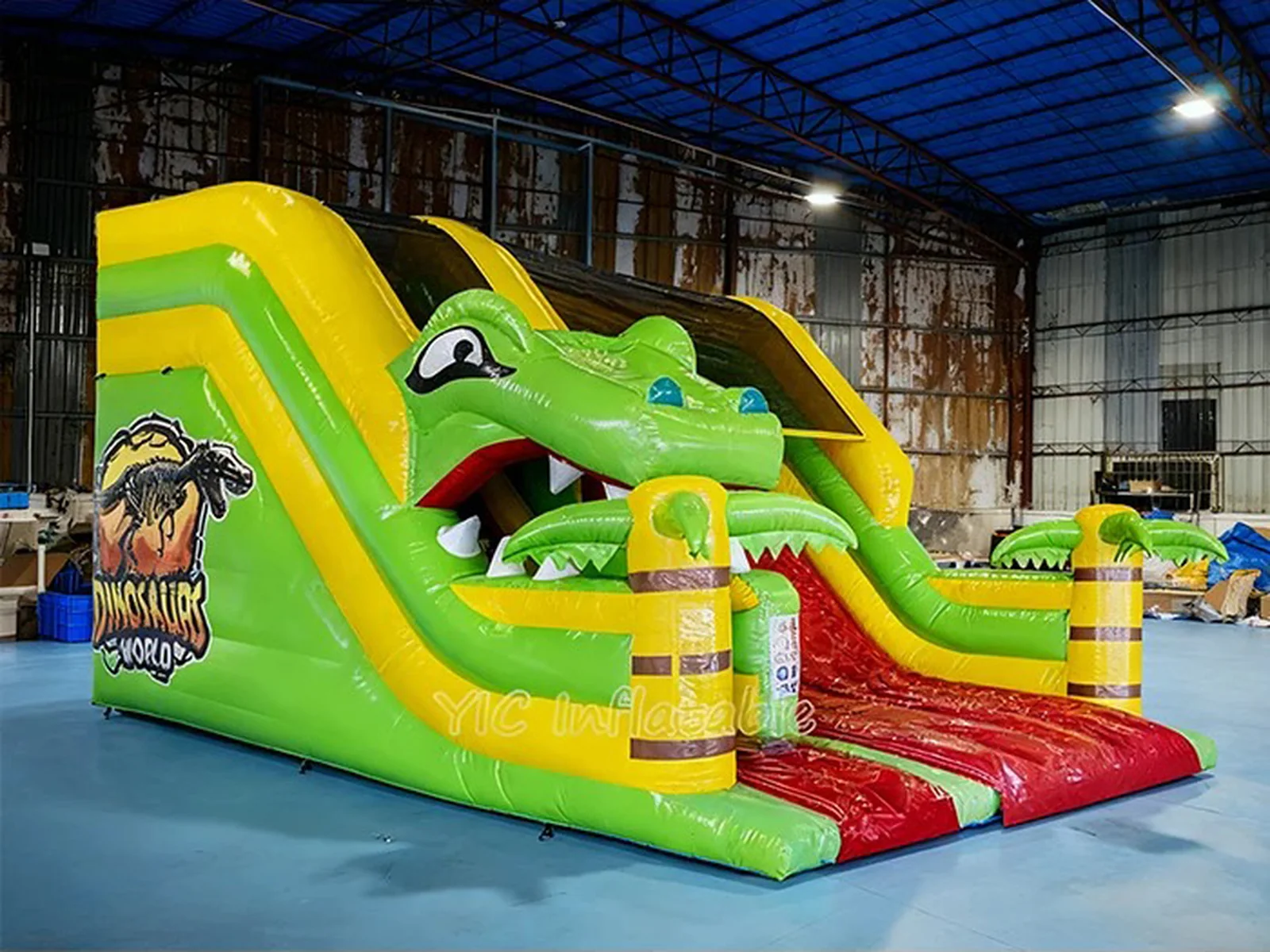 Custom Jungle Adventure Inflatable Slide front view