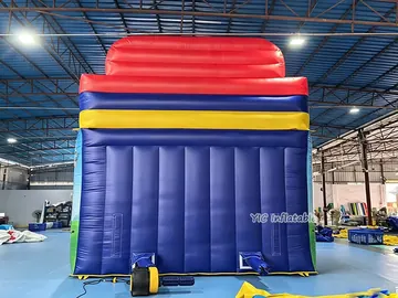 paw patrol themed standalone inflatable slide detail view