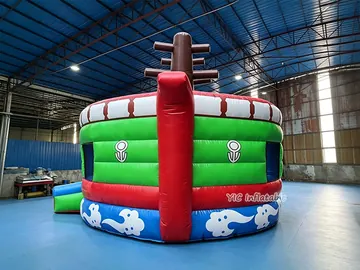 pirate themed standalone inflatable slide detail view