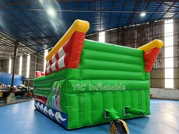 pirate themed standalone inflatable slide detail view