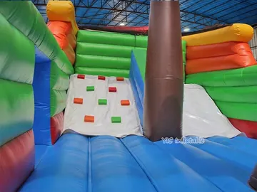 pirate themed standalone inflatable slide detail view