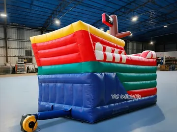 pirate themed standalone inflatable slide detail view