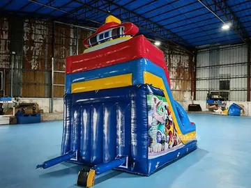 Paw Patrol Inflatable Double Lane Slide commercial attraction view