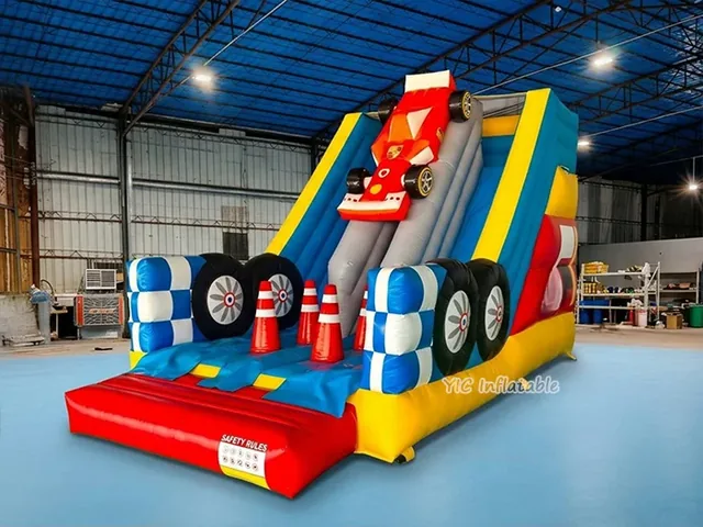 Race Car Launch Inflatable Slide product image