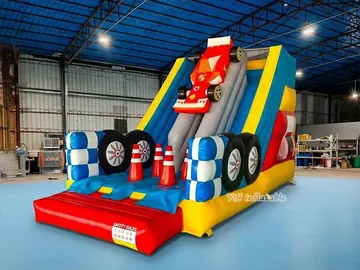 custom standalone inflatable slide detail view