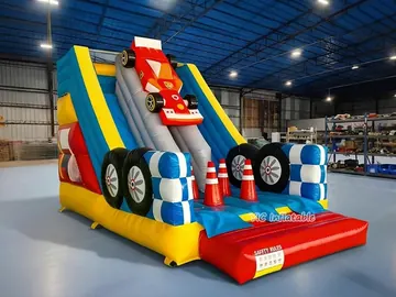custom standalone inflatable slide detail view