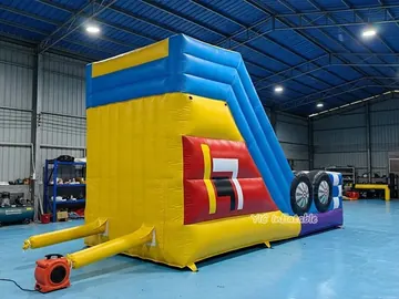 custom standalone inflatable slide detail view