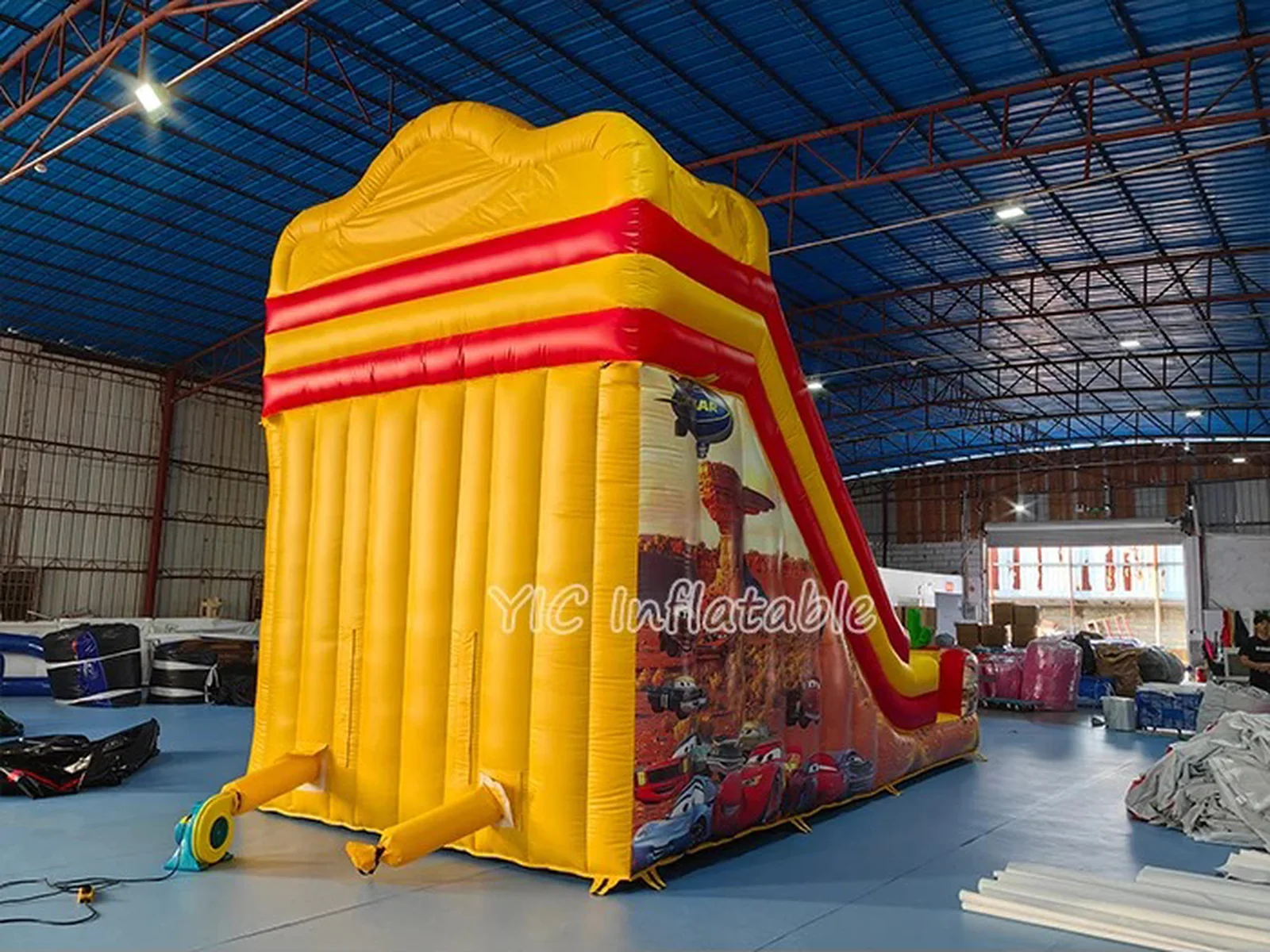 Commercial Racing Car Inflatable Slide front view