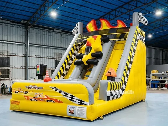 Racing Car Inflatable Slide product image