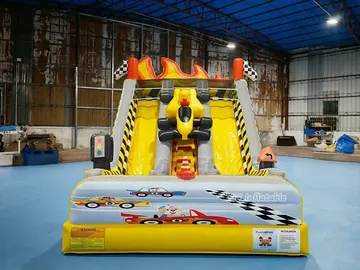custom standalone inflatable slide detail view