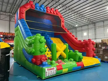 custom standalone inflatable slide detail view