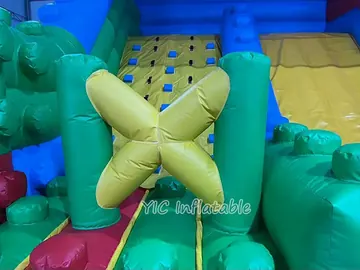 custom standalone inflatable slide detail view