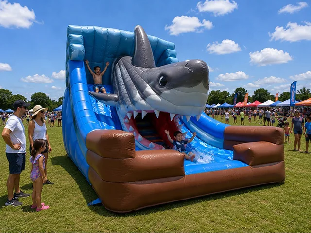 Shark Mouth Inflatable Slide product image