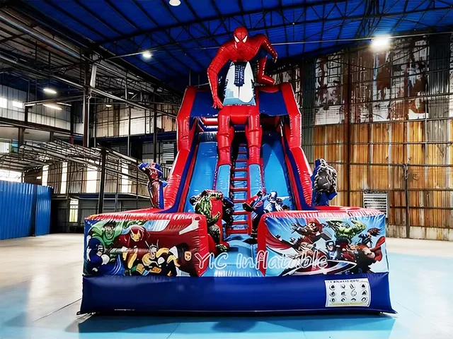 Giant Superhero Inflatable Slide product image