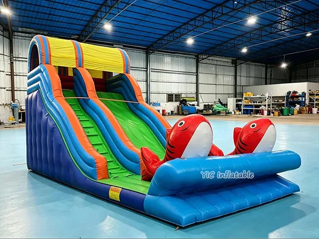 Twin Fish Inflatable Slide product image