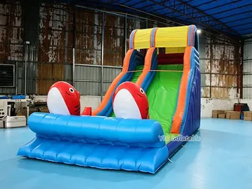 custom standalone inflatable slide detail view