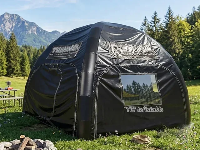 Black Dome Inflatable Camping Tent product image