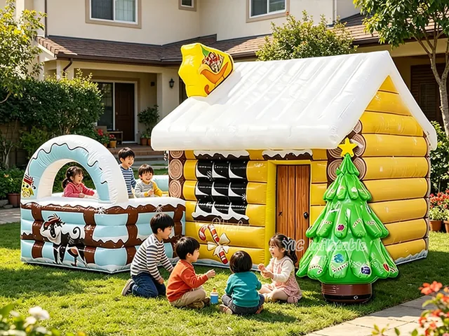 Inflatable Gingerbread House Tent product image