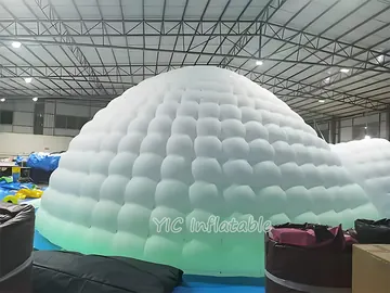 custom air-supported event tent detail view