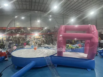 bubble themed air-supported event tent detail view