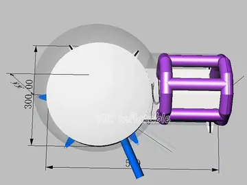 bubble themed air-supported event tent detail view