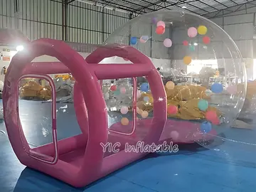 bubble themed air-supported event tent detail view