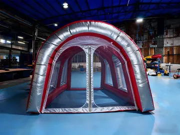 custom air-supported event tent detail view