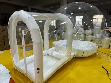 bubble themed air-supported event tent detail view