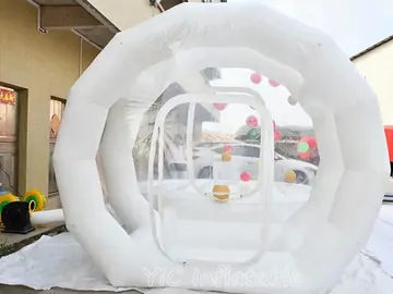 bubble themed air-supported event tent detail view