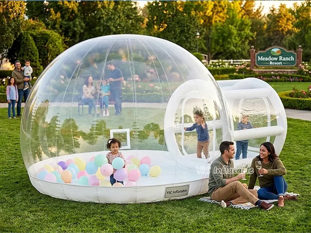 Transparent Inflatable Bubble Tent with Ball Pit product image